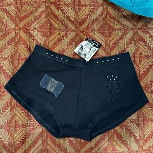 Junior’s Black Barbados Boyshort Underwear